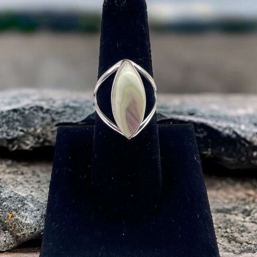 Imperial Jasper Ring Gemstone Solid .925 Sterling… - image 1